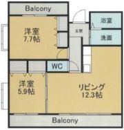 リバーグラスの間取り画像