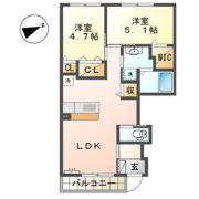 アルヴィータの間取り画像