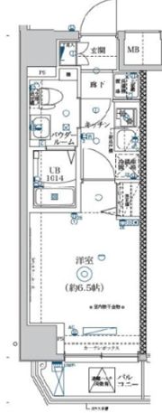 メディフィス横濱関内の間取り画像