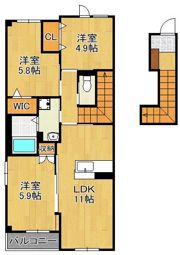フルーレの間取り画像