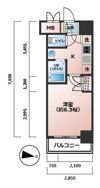 ジュネーゼグラン東梅田の間取り画像