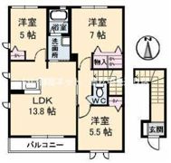 コンフォールⅡ C棟の間取り画像