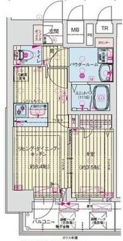 プレリス大阪今里サヴィアの間取り画像