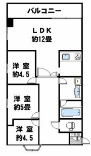 グローリアスハイツの間取り画像