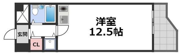 ハピネス上六の間取り画像