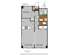 山地マンションの間取り画像