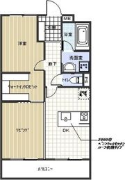 向陽ハイムの間取り画像