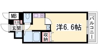 エステムコート新神戸エリタージュの間取り画像