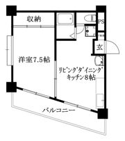 ハイツ立花の間取り画像