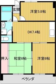 第2コーポはらたの間取り画像