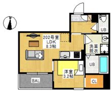 Regalest Cuore 平井の間取り画像