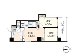 Glanz KAKOMACHIの間取り画像