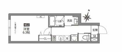FABRIC中井の間取り画像