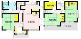 石原町F戸建の間取り画像
