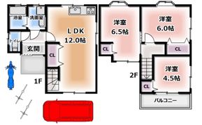 招提南町1丁目戸建ての間取り画像