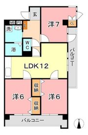 厚生町クラウンズマンションの間取り画像