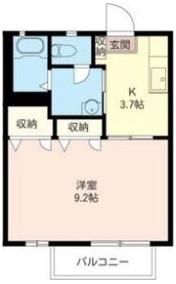 オークスアベニュー A棟の間取り画像
