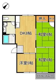 サンハイツ本城 A棟の間取り画像