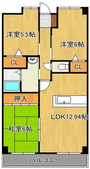 エクセレントリッチ伊崎の間取り画像
