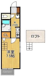 MOON江南町の間取り画像