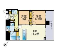 Brillia Tower 西新の間取り画像
