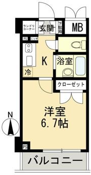 シンシア早稲田南の間取り画像