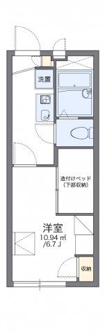 レオパレスヤングフォレストAの間取り画像