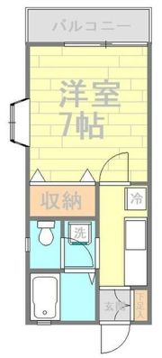 朝奈美ハイツの間取り画像