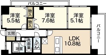 クレール牛田本町の間取り画像