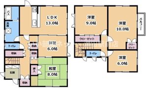 一里山借家の間取り画像