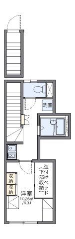 レオパレスエスタⅢの間取り画像