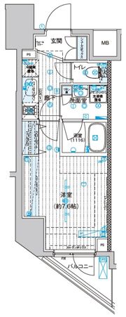 ブライズ東日本橋の間取り画像