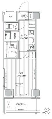 ヒューリック浅草橋江戸通の間取り画像