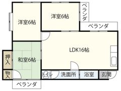 コーポ翠の間取り画像