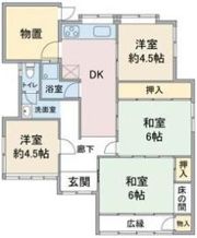 瀬戸市窯元町貸家の間取り画像