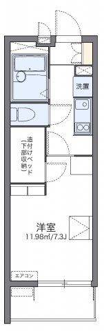 レオパレスアップルの間取り画像