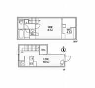 ルクレ自由が丘の間取り画像