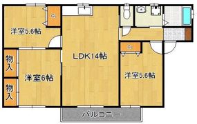 シャルマン咲くら坂D棟の間取り画像