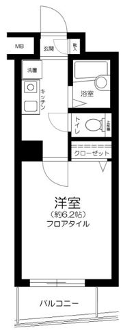 リクレイシア西麻布Ⅱ番館の間取り画像