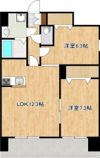 クロノス40新町IIIの間取り画像