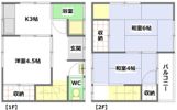 竹野内貸家の間取り画像