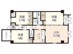 ハイライフセイコウの間取り画像