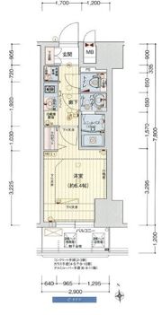 プレサンス難波クチュールの間取り画像