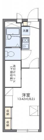 レオパレスグリーンヒルズの間取り画像