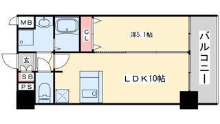 プレサンス兵庫ヴィアーレの間取り画像