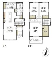 妹尾貸家Ⅲの間取り画像