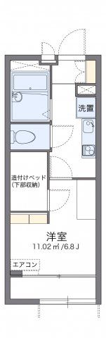 レオパレスウッディーコートの間取り画像