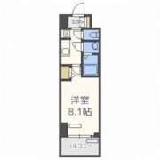 プレサンス谷町九丁目駅前の間取り画像