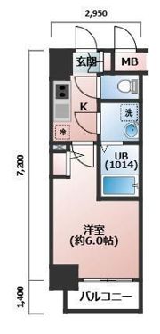 エスリード天六ラグジェの間取り画像