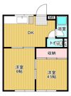 六花ハイツの間取り画像